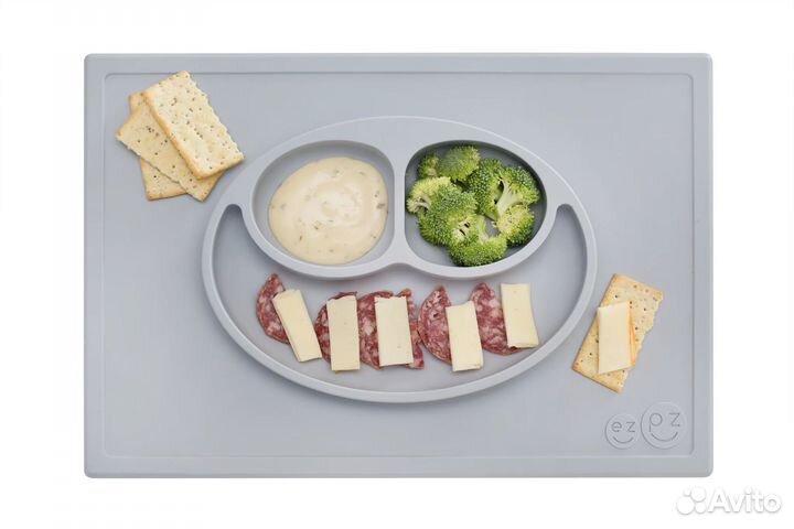 Тарелка ezpz happy mat