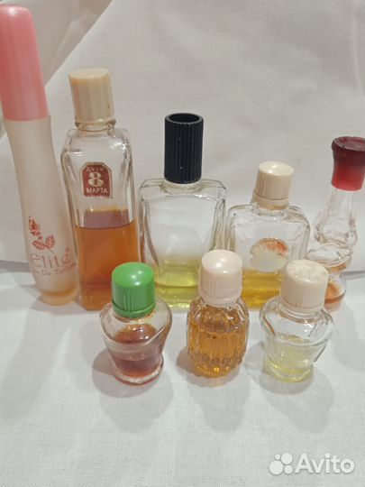 Духи винтаж остатки пакетом 8 штук