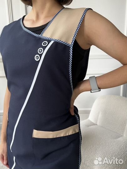 Фартук (сарафан) рабочий женский габардин