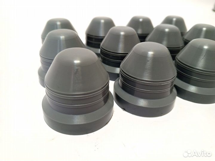 Колпачки на гайки газель 27мм белый, серый, черный