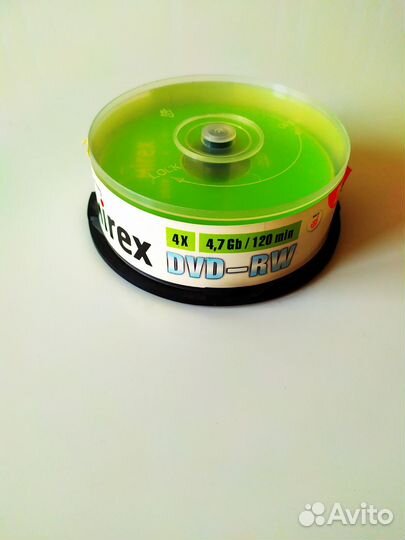 Диски болванка DVD-RW Mirex Cake Box 25 шт