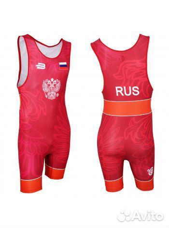 Трико борцовское BoyBo Flag, одностороннее