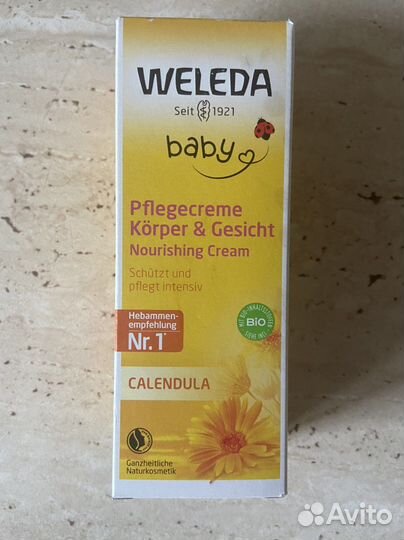Weleda baby крем с календулой новый