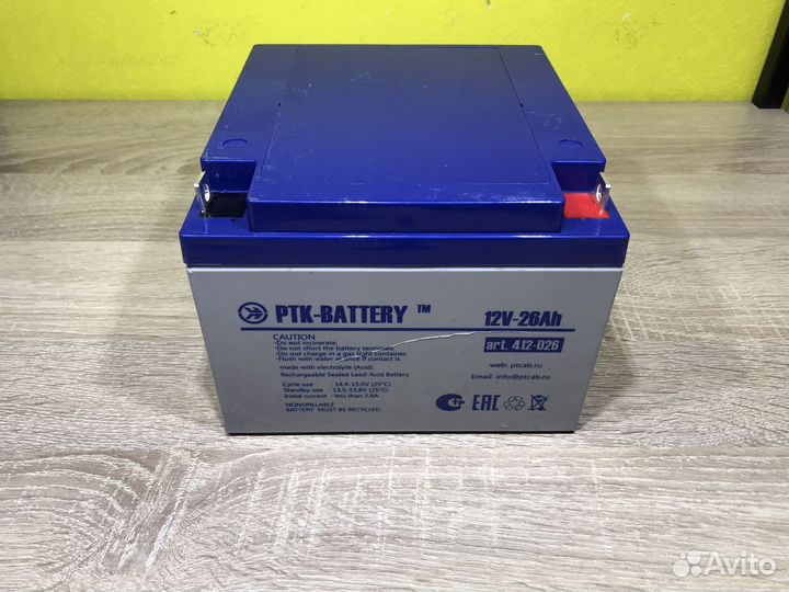 Ptk battery 12 17 аккумуляторная батарея