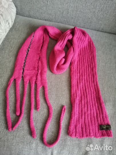 Шарф длинный, шапка, снуд