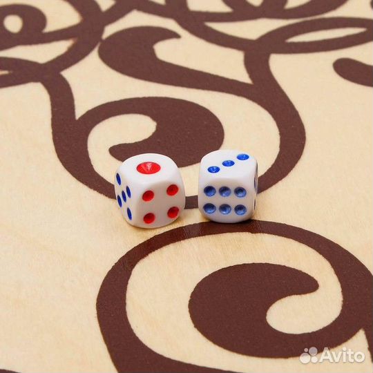 Нарды деревянные большие, настольная игра 'Витки', 60 х 60 см, с шашками