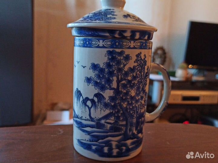 Чашка с блюдцем фарфор/Аромалампа