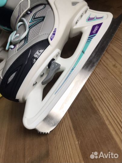 Коньки ледовые раздвижные 35-38р женские