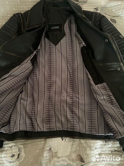 Куртка кожаная демисезонная