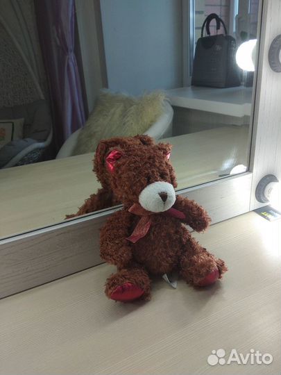 Игрушки мягкие заяц и мишка