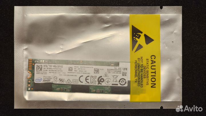 M.2 NVMe PCI-e 3.0 x4 SSD Intel 660p Series 1Tb