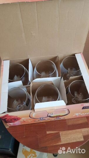 Фужеры Bohemia 6 шт новые