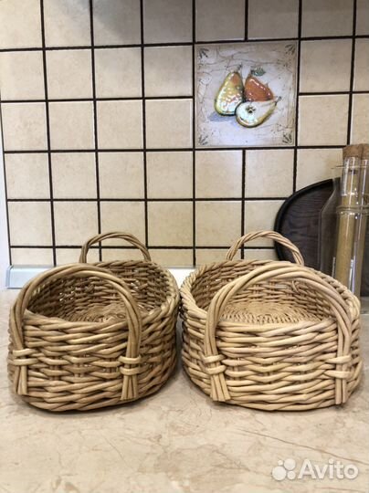 Корзина из бумажной лозы