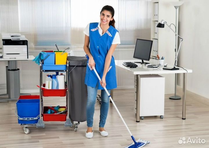 Уборщица офисных и производственных помещений