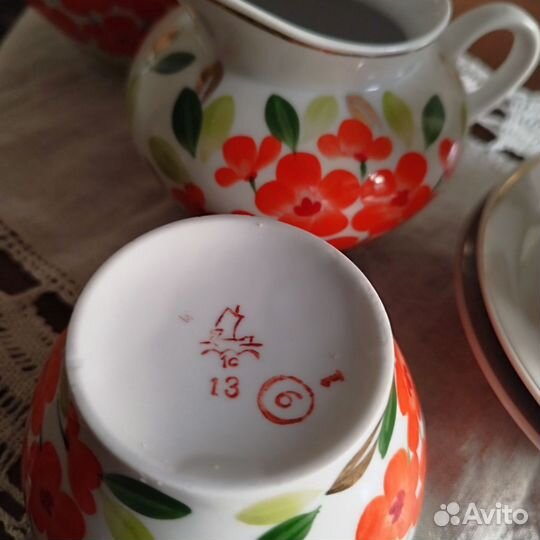 Сервиз чайный, Пролетарий, неполный