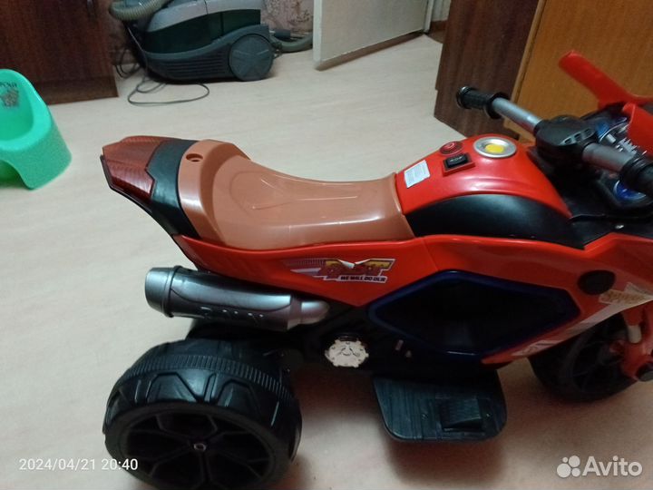Детский электро мотоцикл электромобиль