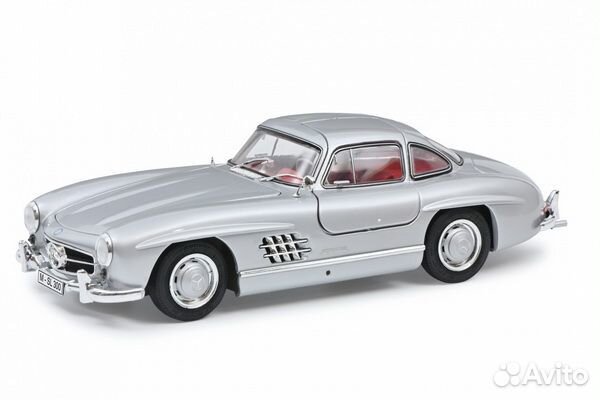 Mercedes-Benz 300 Gullwing синий салон 1/18 Schuco