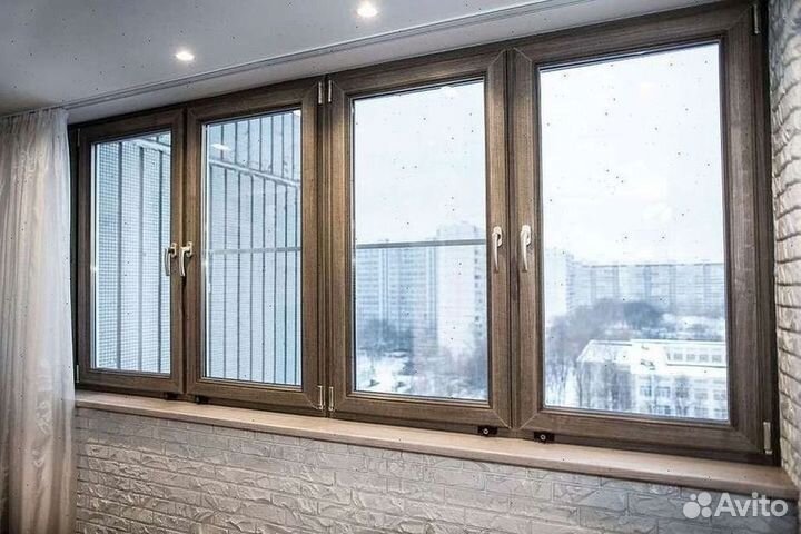Остекление балконов пвх