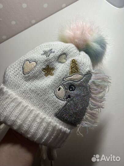 Шапка для девочки демисезонная