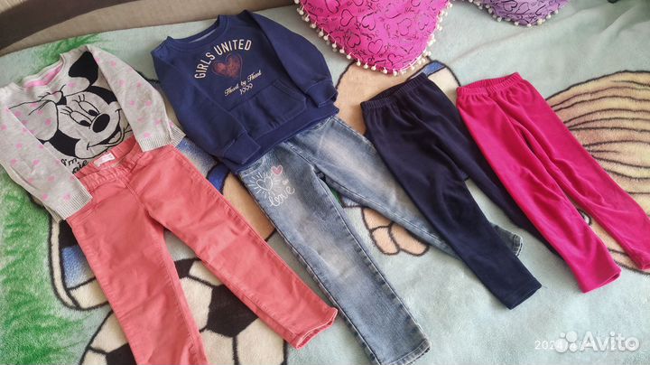 Детские вещи пакетом для девочки 110 116