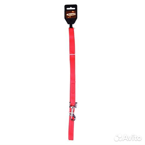 Поводок 15мм х 2м стропа шурум-бурум красный для собак