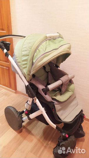 Коляска люлька и прогулочный блок(2 в 1 adamex)