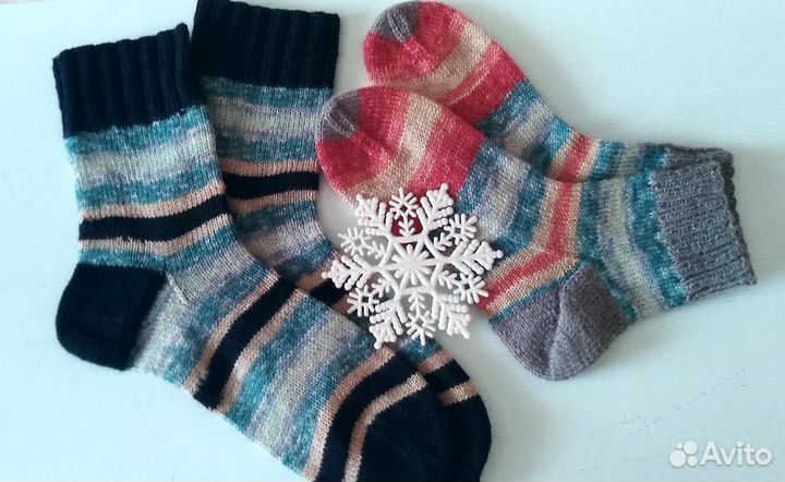 Вязаные носки на заказ и в наличии. любой размер
