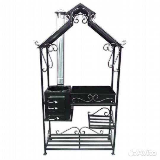 Мангал с печкой 