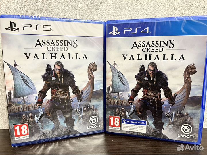 Assassins creed valhalla ps4, ps5 (новые диски)