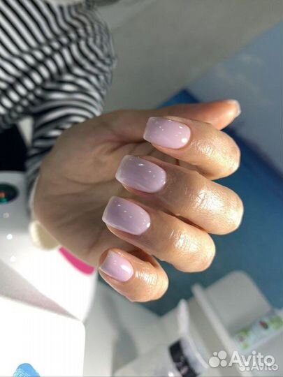 Маникюр комбинированный с покрытием