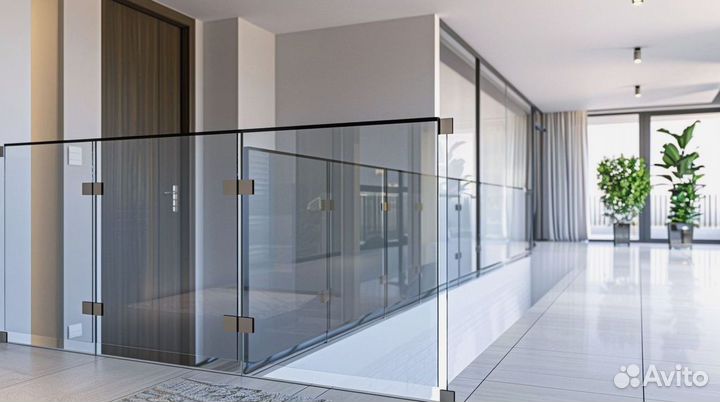 Стеклянные перила и ограждения от производителя