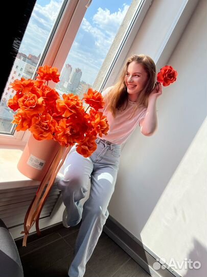 Оранжевая роза