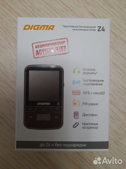 Mp3 плеер digma Z4 новый