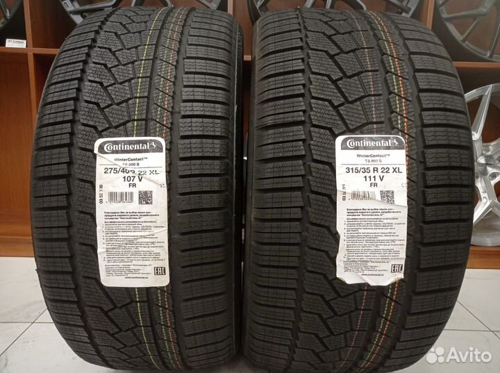 Continental ContiWinterContact TS 860S 275/40 R22 и 315/35 R22 107V