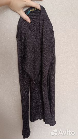 Кофта befree блестящая с глубоким декольте