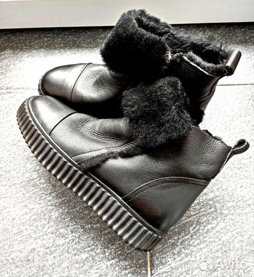 Сапоги кожаные