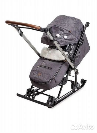Санки коляска Ника New Joy every day премиум