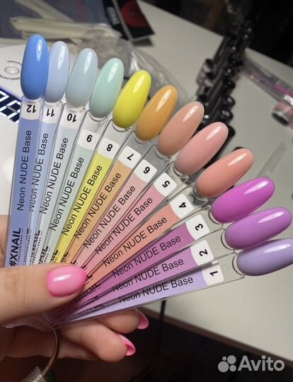 Цветные базы для ногтей
