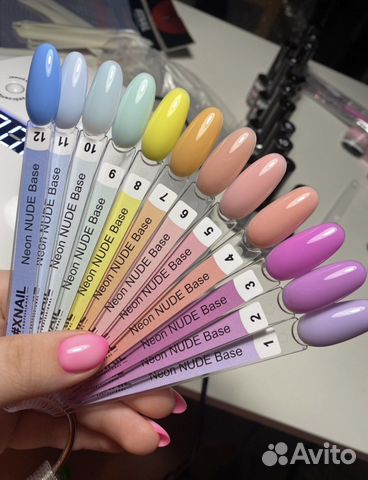 Цветные базы для ногтей