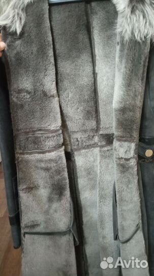 Дубленка натуральная женская длинная 44