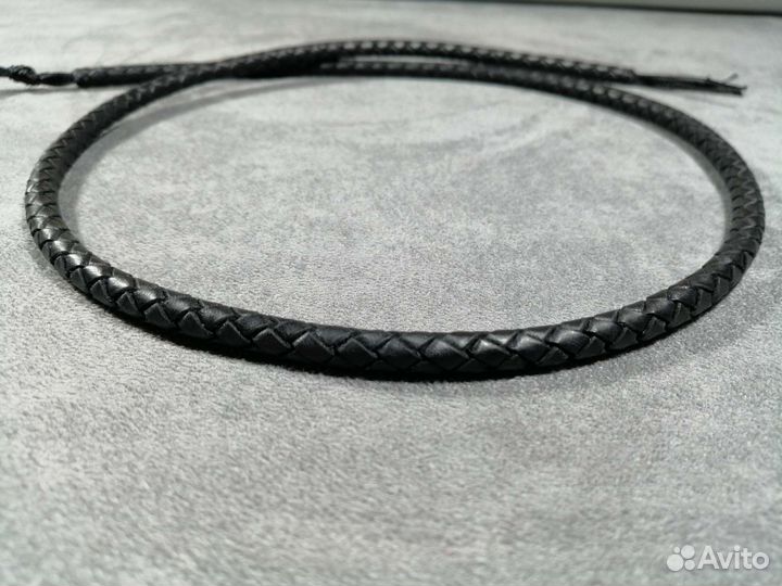 Шнур кожаный плетёный 6мм