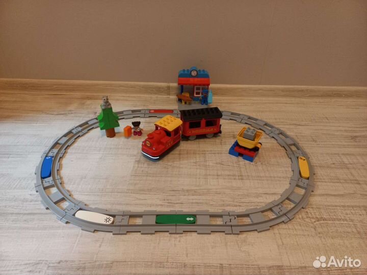 Lego duplo поезд на паровой тяге