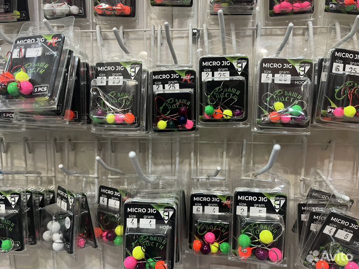 5 пачек джиг головок на форель и не только