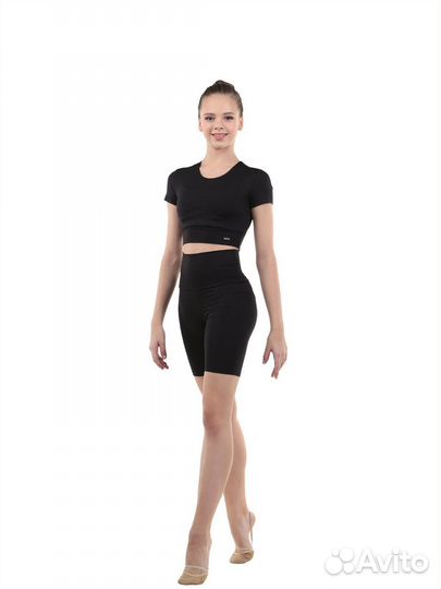 Кроп-футболка RG602-35 черный (34)