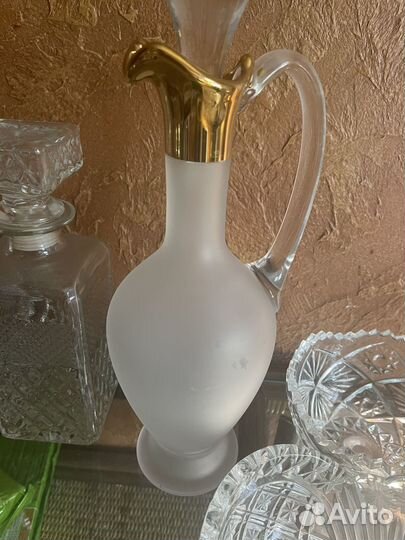 Бокал из оникс и стекла bohemia, рюмки