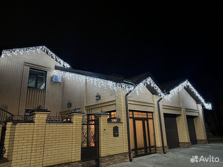 Новогоднее украшение частных домов и др.объектов