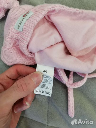 Шапка на девочку на весну осень 46-48