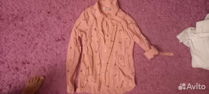 Рубашки девочке в школу 134-140