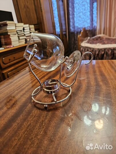 Бокал для коньяка с подогревом