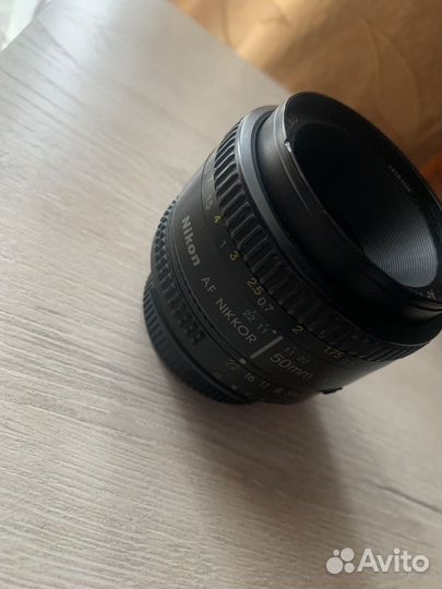 Объектив af nikkor 50mm 1:1.8D
